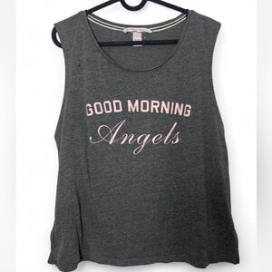 Victoria’s Secret Gray Pink Graphic Tank | Lounge & Sleep Top